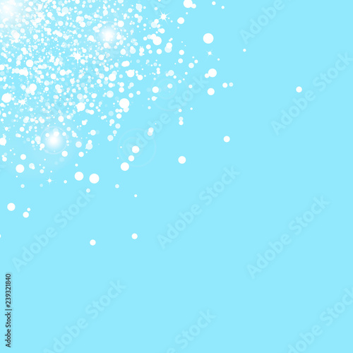 Texture, Snow falling white distress spots scatter stars sparkle blinking glitter abstract background vector illustration in winter season