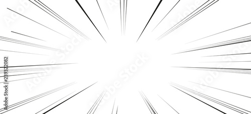 Comic book action lines. Speed lines Manga frame
