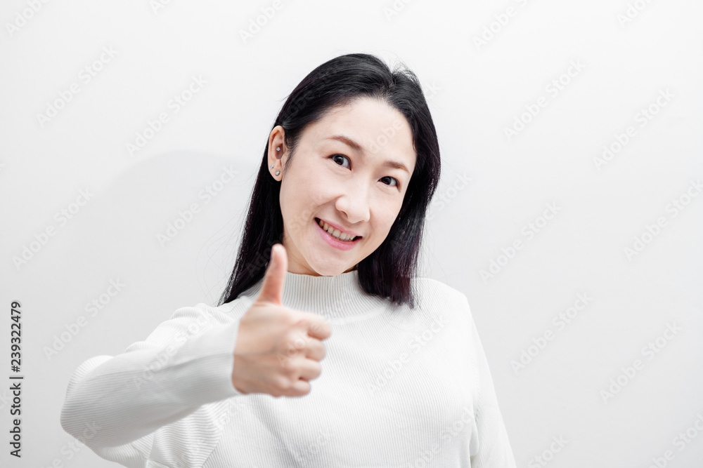 Attractive Modern asian woman feeling with Black hair showing joyful emotion such as be smile,love,wow surprise,excellent,Happy . Attractive Modern asian woman feeling with Black hair showing joyful emotion such as be smile,love,wow surprise,excellent,Happy .