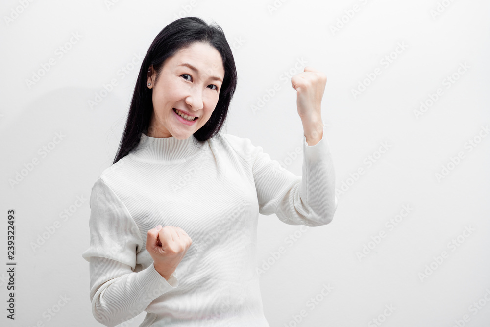 Attractive Modern asian woman feeling with Black hair showing joyful emotion such as be smile,love,wow surprise,excellent,Happy . Attractive Modern asian woman feeling with Black hair showing joyful emotion such as be smile,love,wow surprise,excellent,Happy .