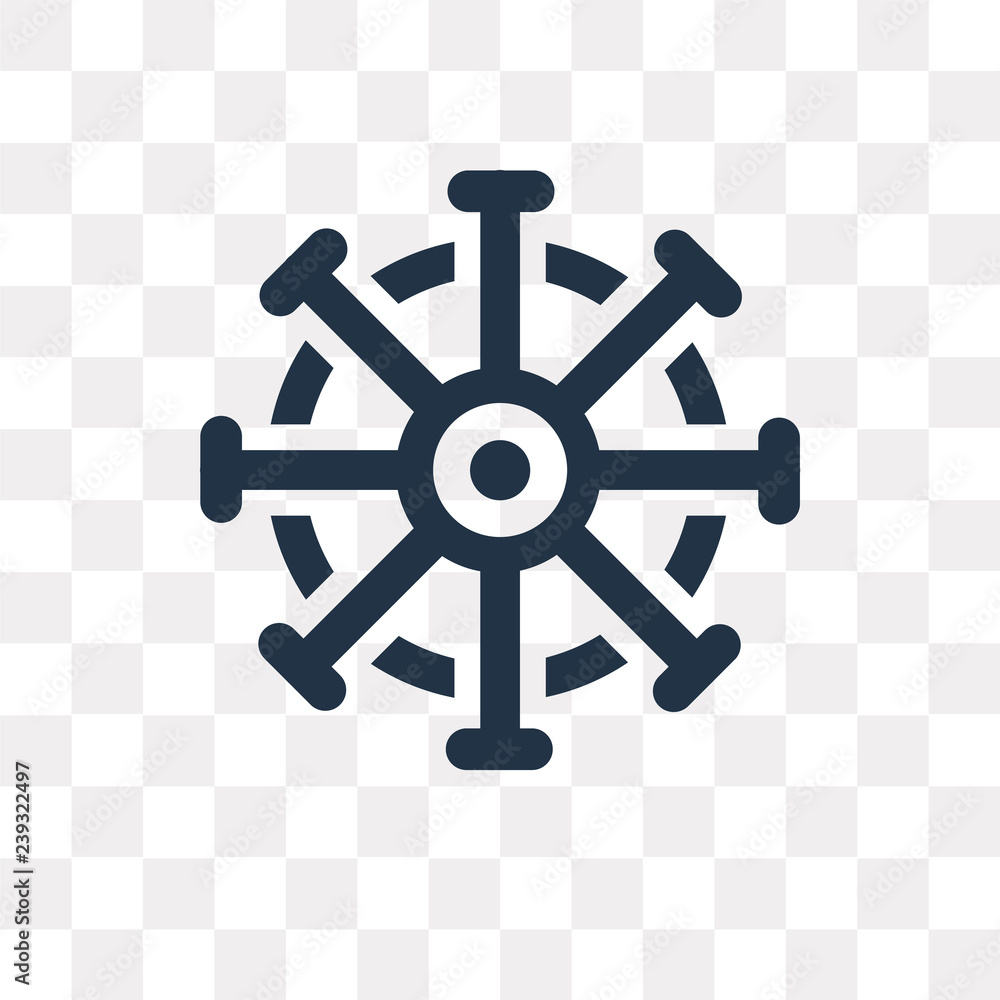 Rudder vector icon isolated on transparent background, Rudder transparency concept can be used web and mobile Rudder vector icon isolated on transparent background, Rudder transparency concept can be used web and mobile