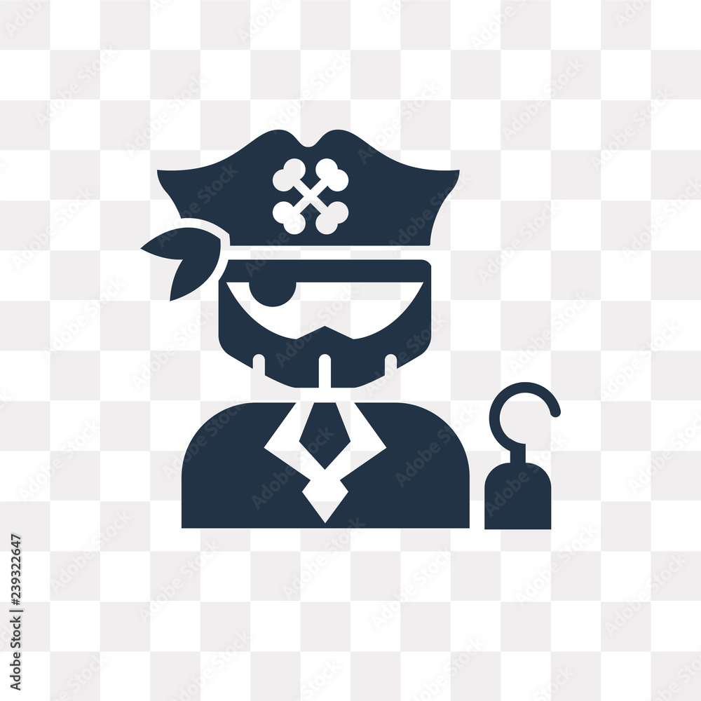 Captain vector icon isolated on transparent background, Captain transparency concept can be used web and mobile Captain vector icon isolated on transparent background, Captain transparency concept can be used web and mobile
