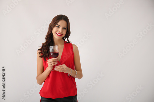 Beautiful young woman with ...