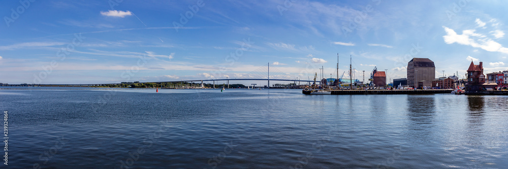 Panorama Hafen von Stralsund