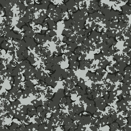 Urban camouflage of various shades of green and gray colors