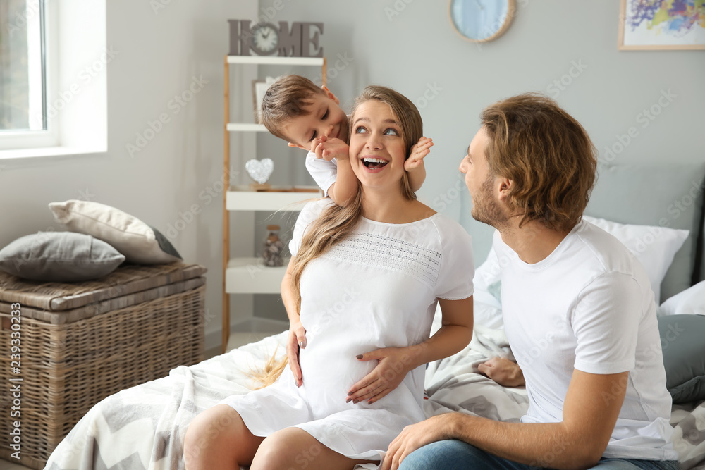 Happy family playing at home Happy family playing at home