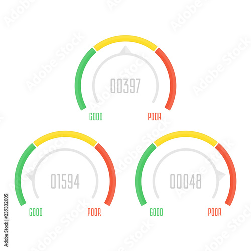 Vector credit score.