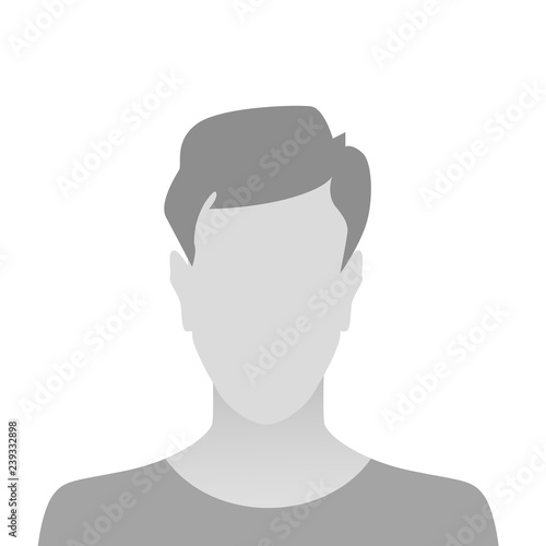 Person gray photo placeholder man