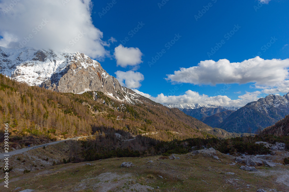 Mountains in Triglav park in Slovenia