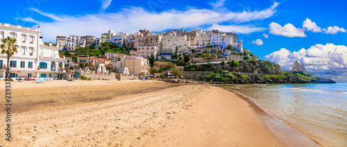 beautiful  Sperlonga town with great  beaches. Vacations in  Italy photo
