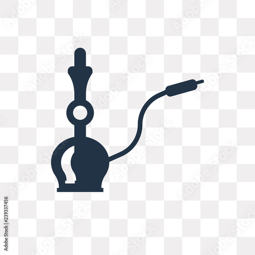 Hookah vector icon isolated on transparent background, Hookah  transparency concept can be used web and mobile
