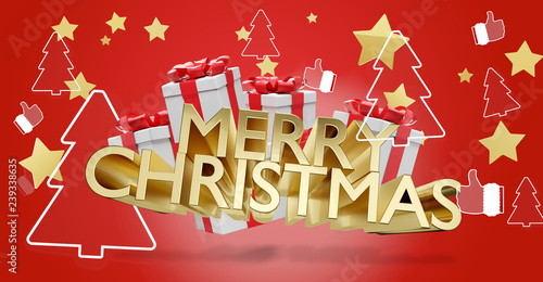 christmas background 3d-ill...