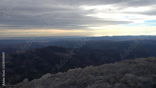 Views from the peñagolosa peak in Castellon photo