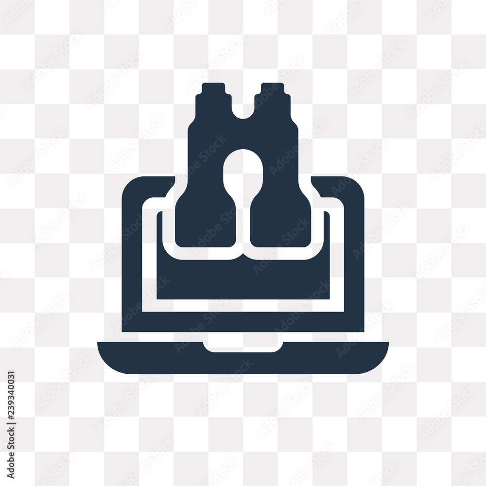 Stalking vector icon isolated on transparent background, Stalking transparency concept can be used web and mobile Stalking vector icon isolated on transparent background, Stalking transparency concept can be used web and mobile