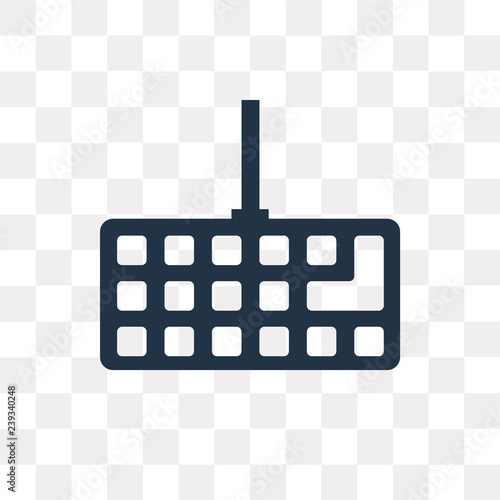 Keylogger vector icon isolated on transparent background, Keylogger  transparency concept can be used web and mobile