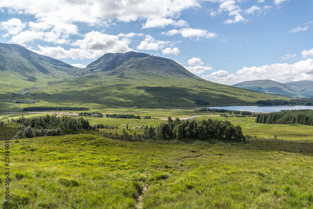 Panorama view Highlands, Scotland