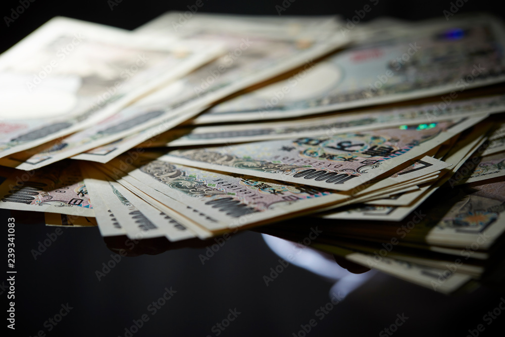 Japanese yen background Japanese yen background