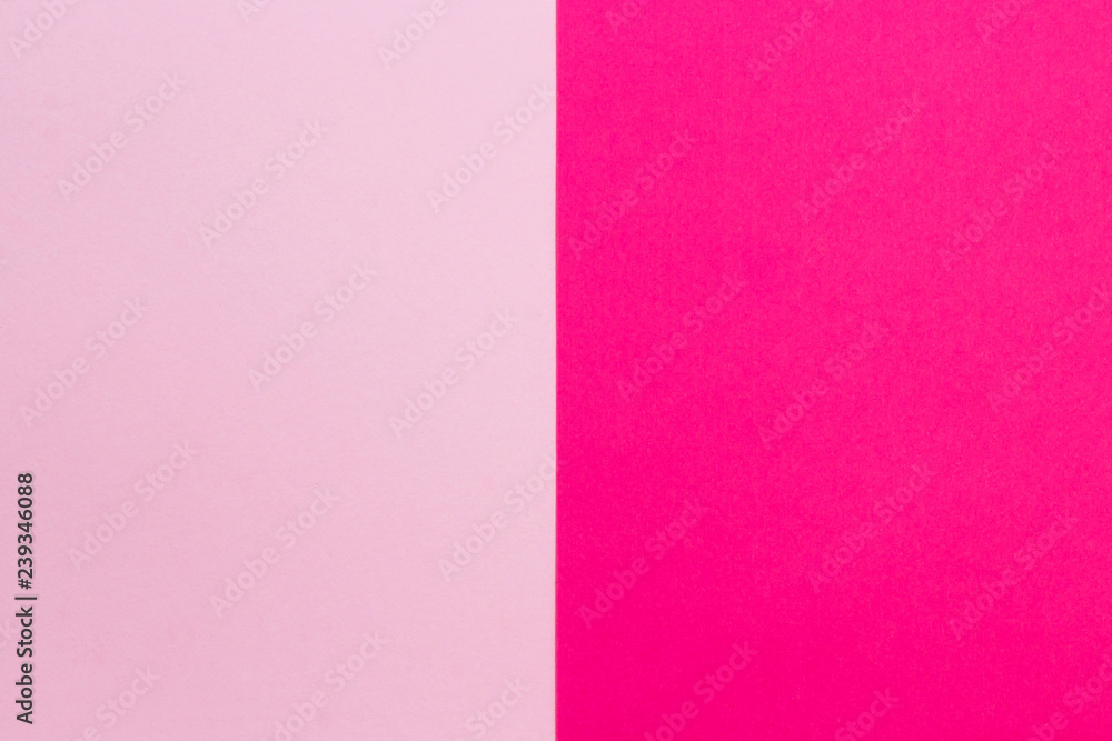 Texture geometric background of fashion pink and magenta bright colors. Minimal concept pattern. Flat lay, top view, layout design