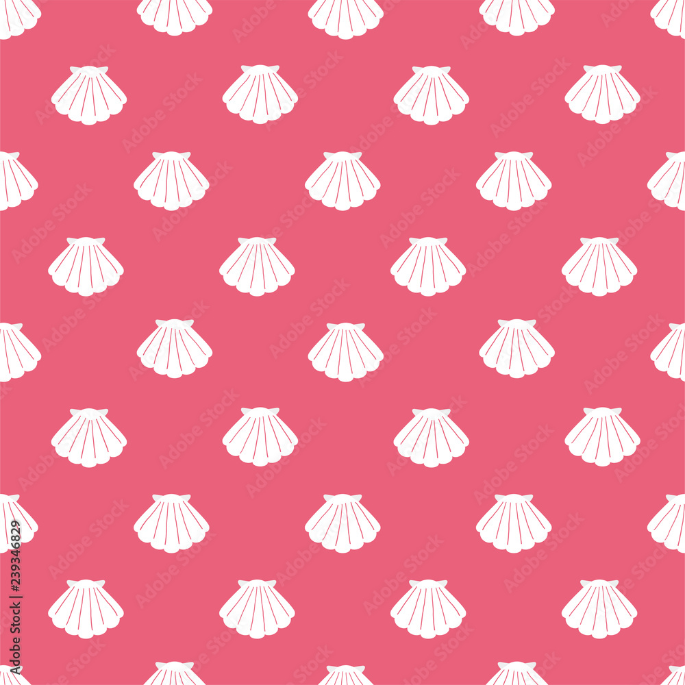 Shell background. Seamless pattern.Vector. 貝のパターン
Shell background. Seamless pattern.Vector. 貝のパターン