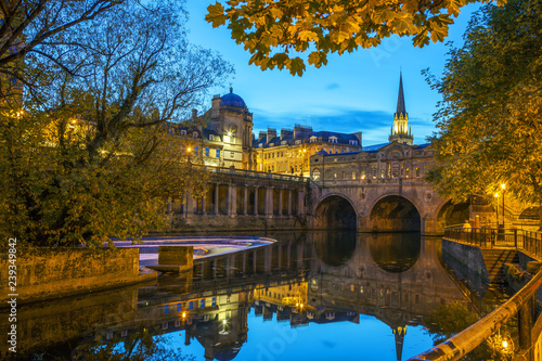 Pulteney Bridge, Avon, Somerset, England, U.K.