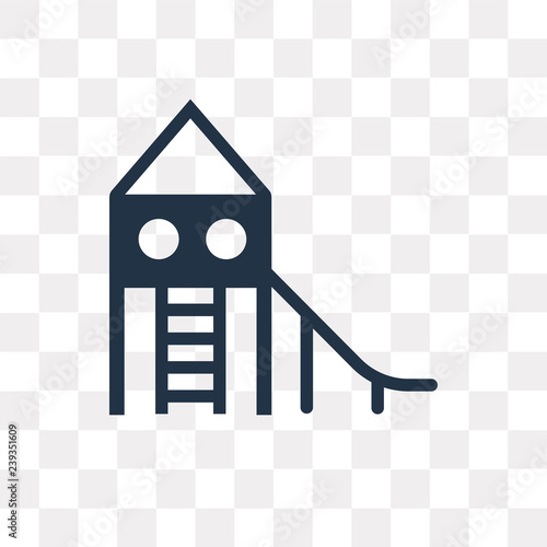 Slide vector icon isolated on transparent background, Slide  transparency concept can be used web and mobile