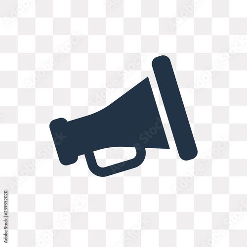 Cinematographic Announcer vector icon isolated on transparent background, Cinematographic Announcer  transparency concept can be used web and mobile