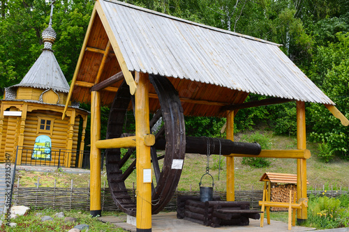 GORODETS, RUSSIA - JUNE 19, 2018: Complex City of Craftsmen in Gorodets city in Nizhny Novgorod region photo