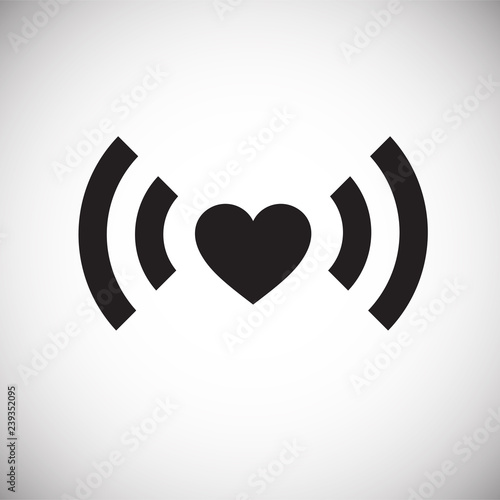 Heart sign icon on white background for graphic and web design, Modern simple vector sign. Internet concept. Trendy symbol for website design web button or mobile app