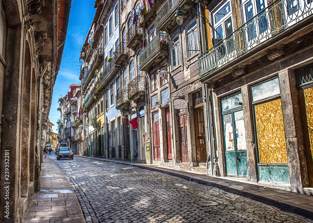Porto Cobblestone Street, Portugal