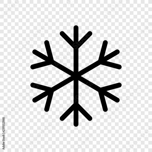 Snowflake icon transparent grid
