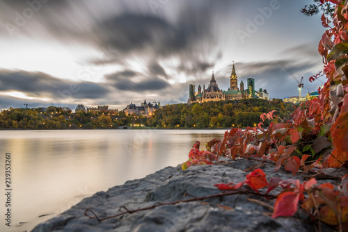 Parliament Hill in the fall, Ottawa, Ontario, Canada, North America