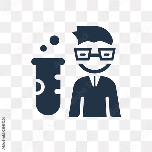 Professor vector icon isolated on transparent background, Professor  transparency concept can be used web and mobile