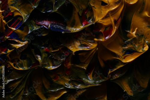 colorful oil paint