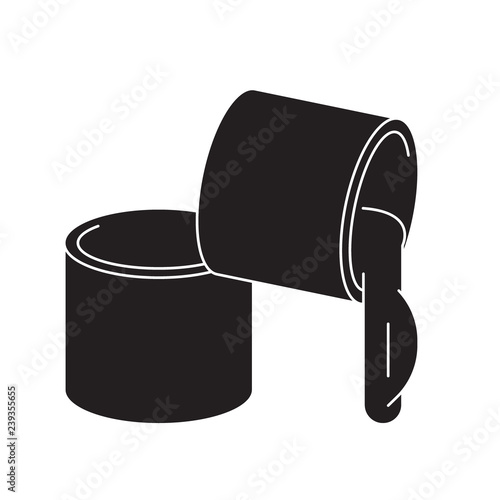 Grease, lubricant black vector concept icon. Grease, lubricant flat illustration, sign, symbol