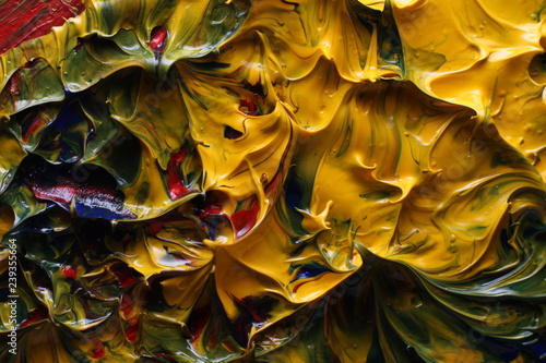 colorful oil paint