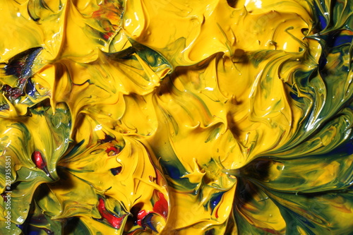 colorful oil paint