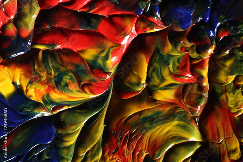 colorful oil paint
