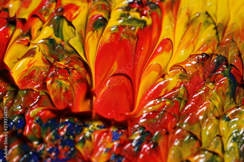 colorful oil paint