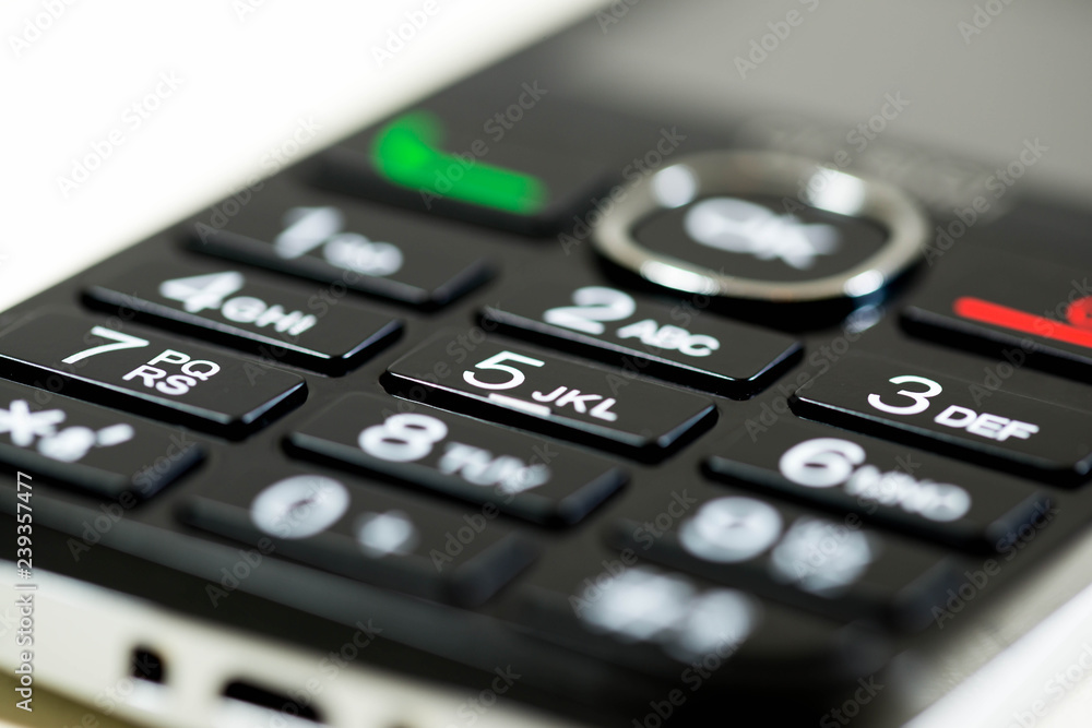 Mobile phone keypad close up macro shot, shallow depth of field, image for background. Mobile phone keypad close up macro shot, shallow depth of field, image for background.