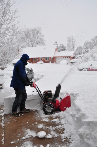 Snowblowing the Driveway, Shoveling, Clearing Snow in the Neighborhood