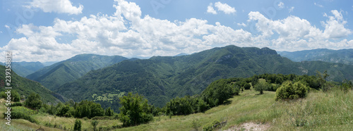 View from a mountain top, panorama