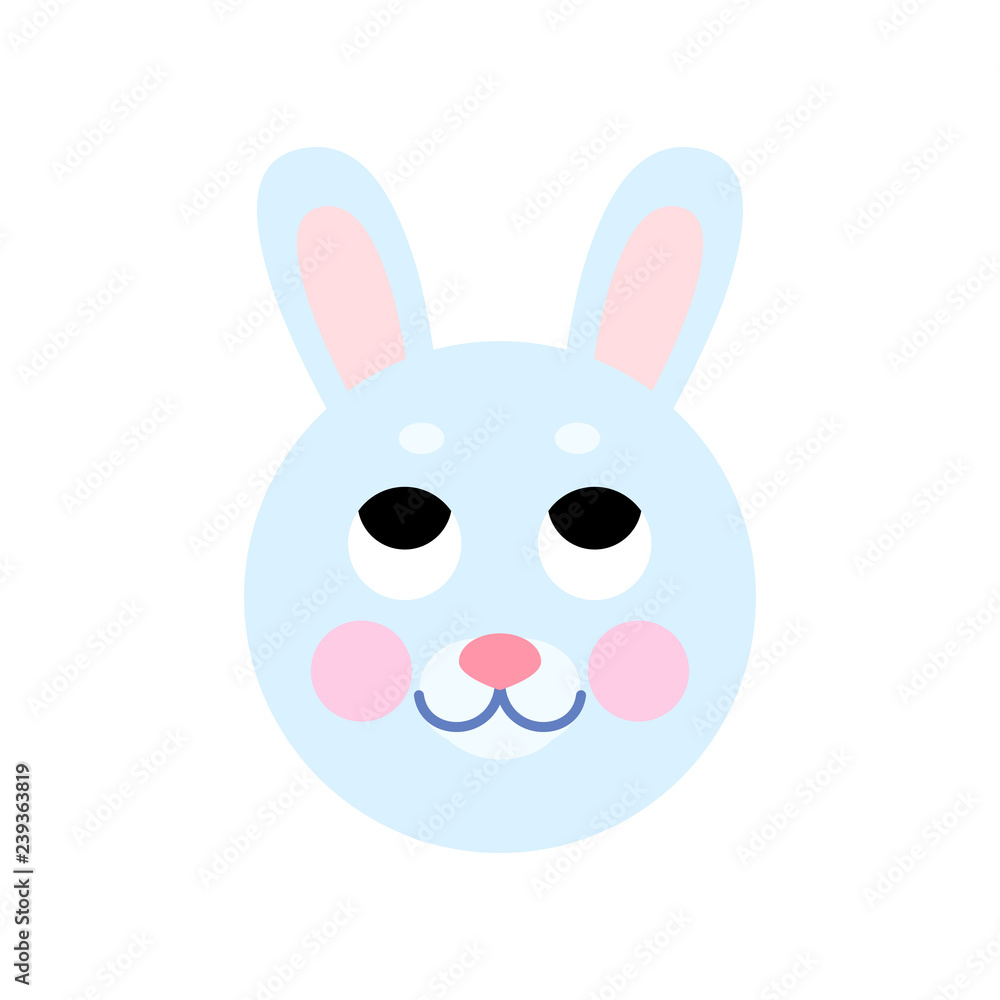 Obraz premium Blue bunny head