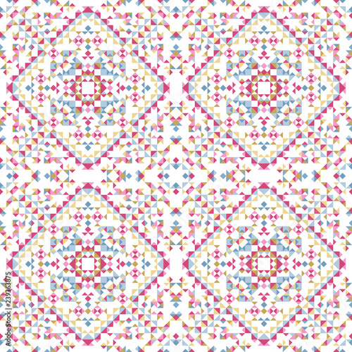Abstract kaleidoscope seamless pattern