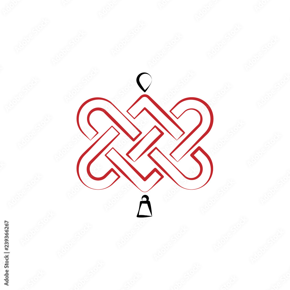 Chinese new year, knot icon. Can be used for web, logo, mobile app, UI, UX Chinese new year, knot icon. Can be used for web, logo, mobile app, UI, UX