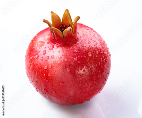 pomegranate  isolated white background