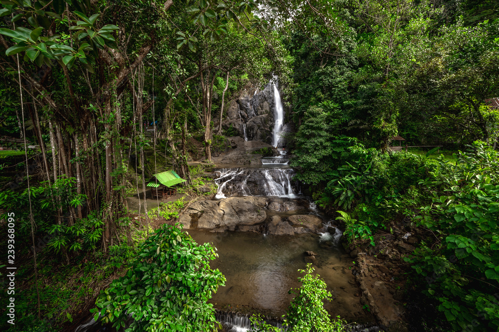 Waterfalls in the rainforest photographed in Khao Yai National Park, Thailand. Waterfalls in the rainforest photographed in Khao Yai National Park, Thailand.