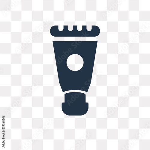 Cream Tube vector icon isolated on transparent background, Cream Tube  transparency concept can be used web and mobile