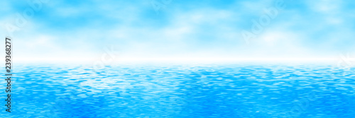 Blue Ocean panorama for background