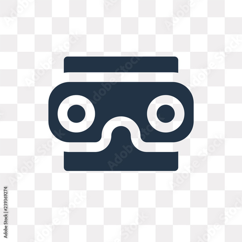 Stereoscope vector icon isolated on transparent background, Stereoscope  transparency concept can be used web and mobile