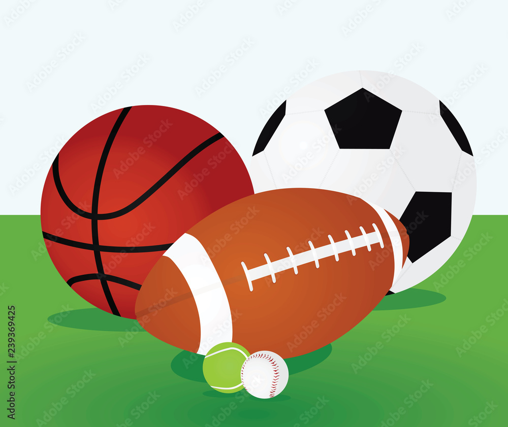 Fototapeta premium Balls set. vector illustration